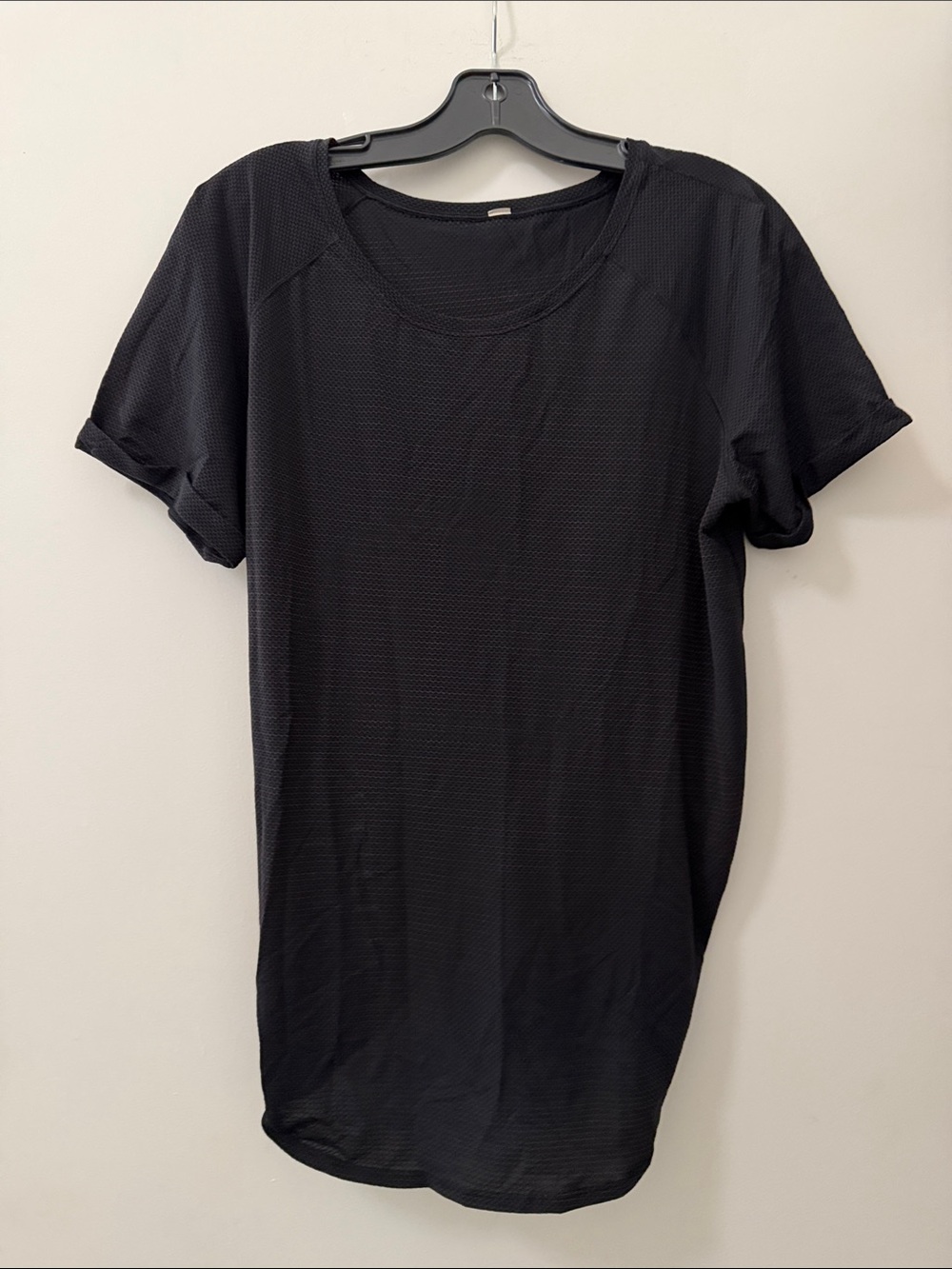 lululemon athletica Black Short-Sleeve Crew Tee